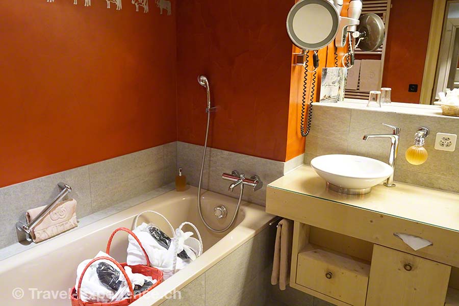 Innenaufnahme, Badezimmer im Hotel Ermitage