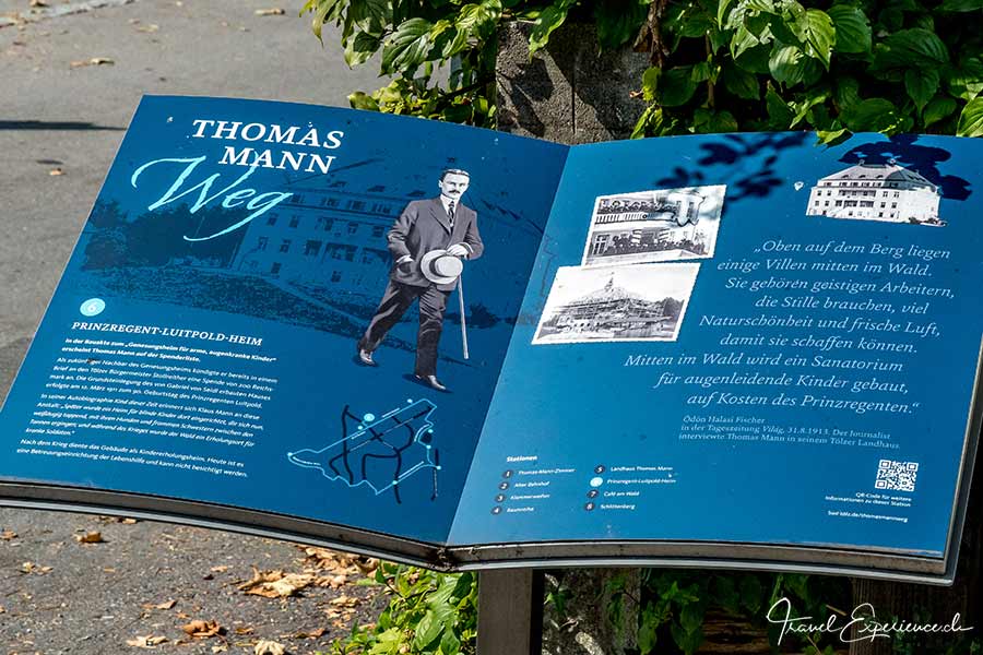 Bad Tölz, Thomas Mann Weg, Tafel