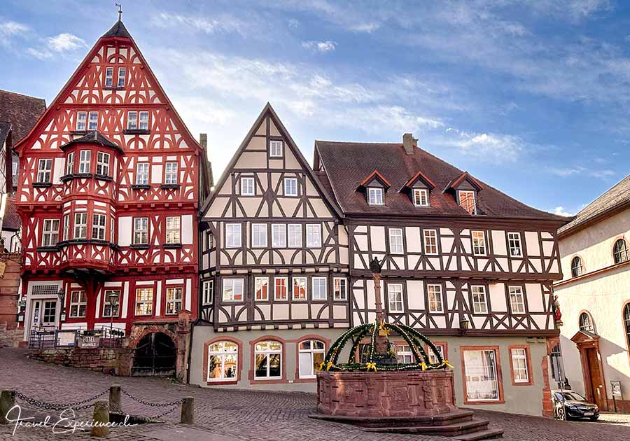 Deutsche Fachwerkstrasse, Miltenberg, Fachwerkhäuser, Marktplatz