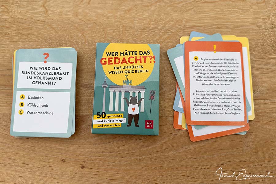 Wer hätte das gedacht, Kartenspiel, Quiz