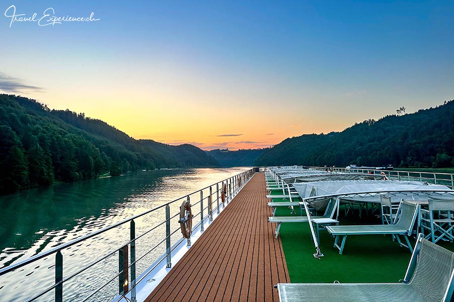 Flussreise, Donau, Excellence Princess, Sonnendeck