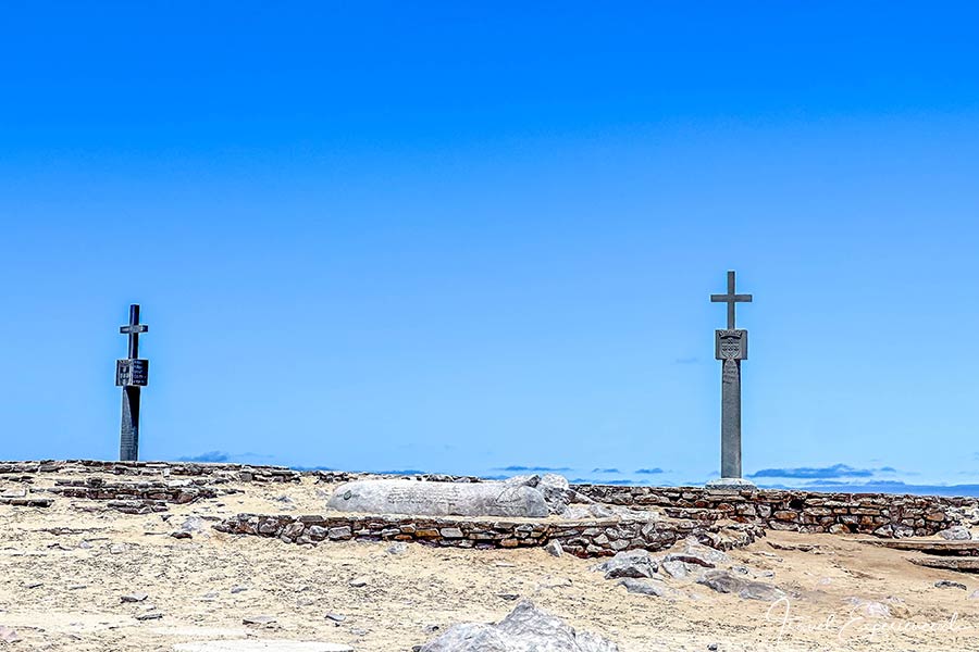 Namibia, Cape Cross, Robbenreservat, Kreuze