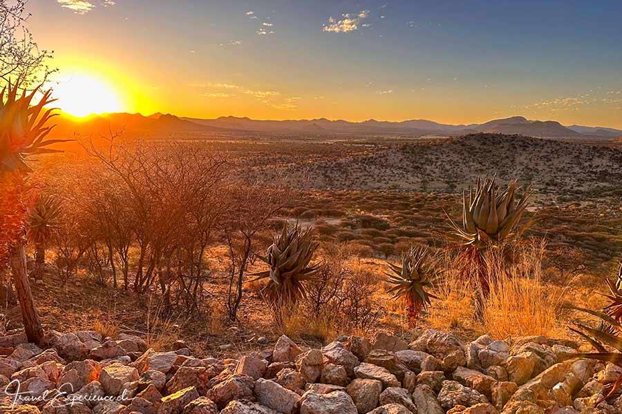 Namibia, GocheGanas, Sonnenuntergang