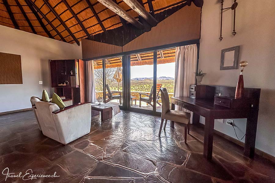 Namibia, GocheGanas, Bungalow Nr 3, Sitzgelegenheit