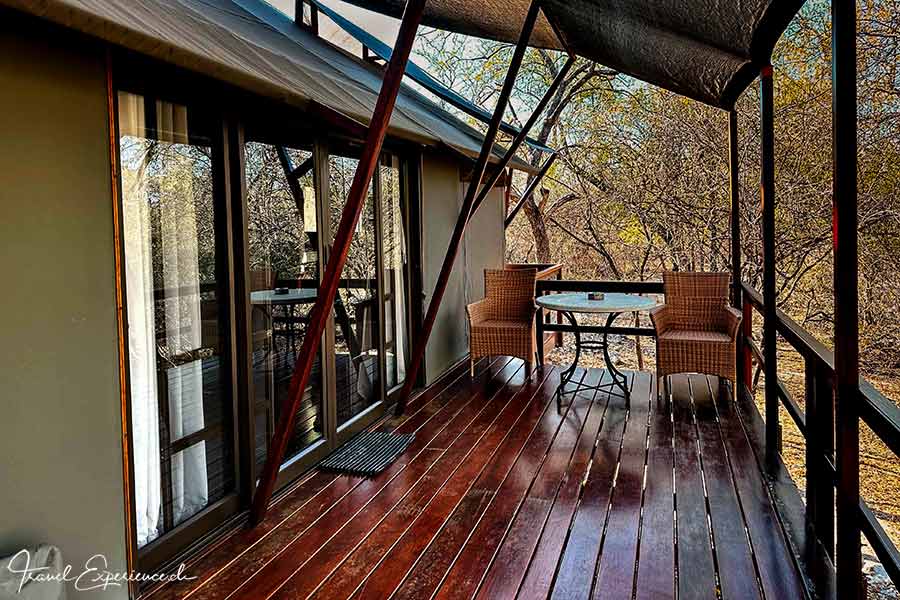 Namibia, Mushara Outpost, Zeltterrasse