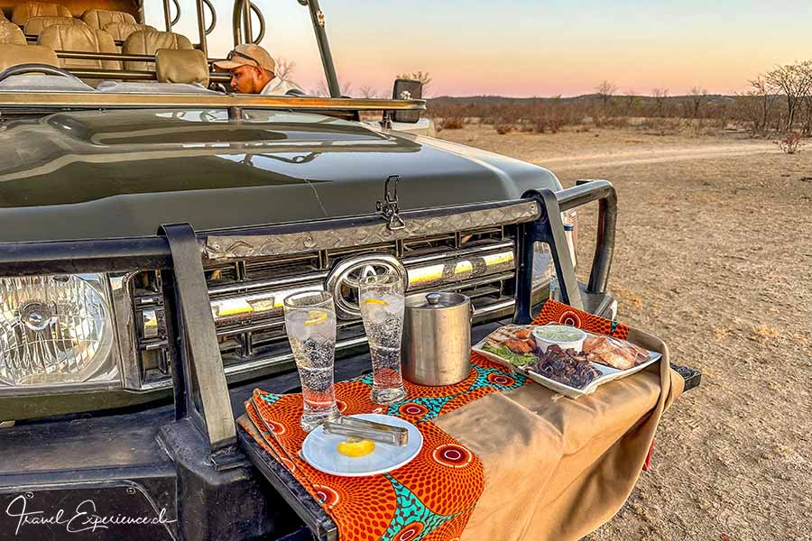 Namibia, Ongava Tented Camp, Sundowner