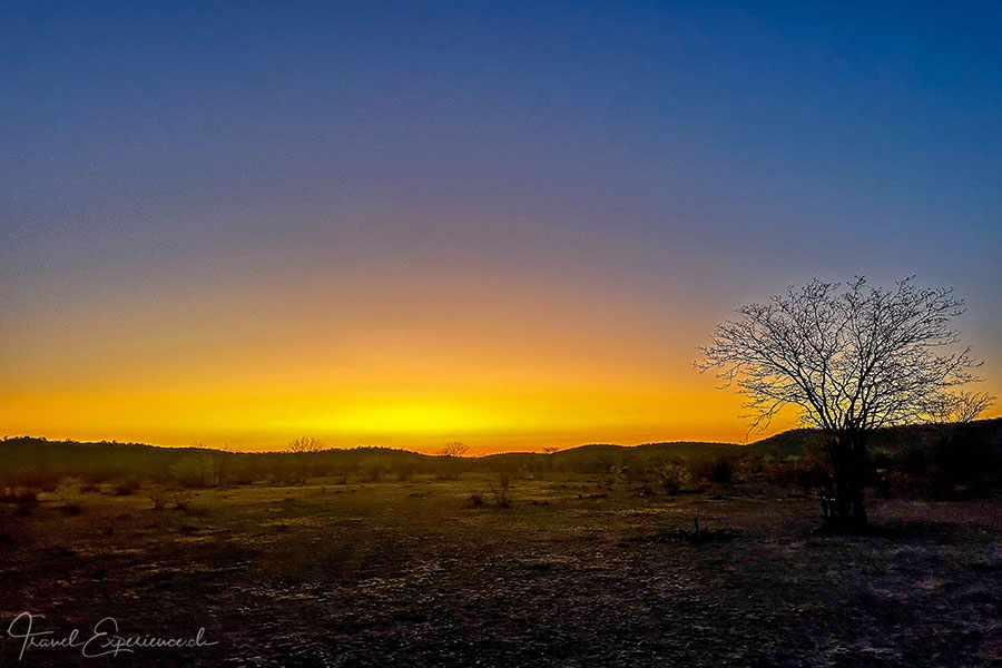 Namibia, Ongava Tented Camp, Sonnenuntergang