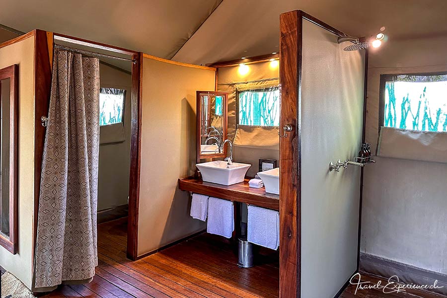 Namibia, Ongava Tented Camp, Zelt Nr 7 innen