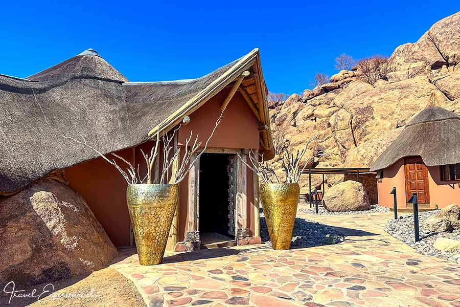 Namibia, Twyfelfontein Adventure Camp, Eingang