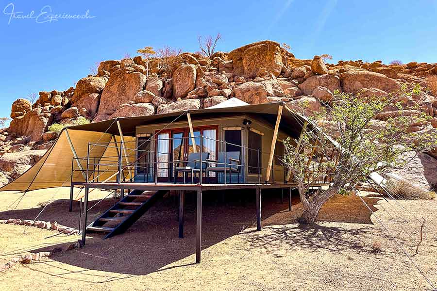 Namibia, Twyfelfontein Adventure Camp, Zelt