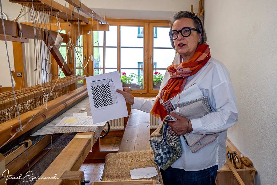 Schweiz, Val Müstair, Münstertal, Handweberei Tessanda, Maya Repele