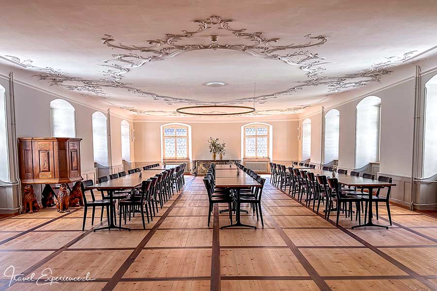 Innenaufnahme vom Idda-Saal im Kloster Fischingen, Thurgau