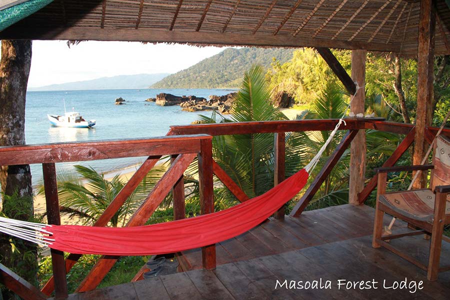 Hängematte auf der Veranda der Masoala Forest Lodge, © Masoala Forest Lodge