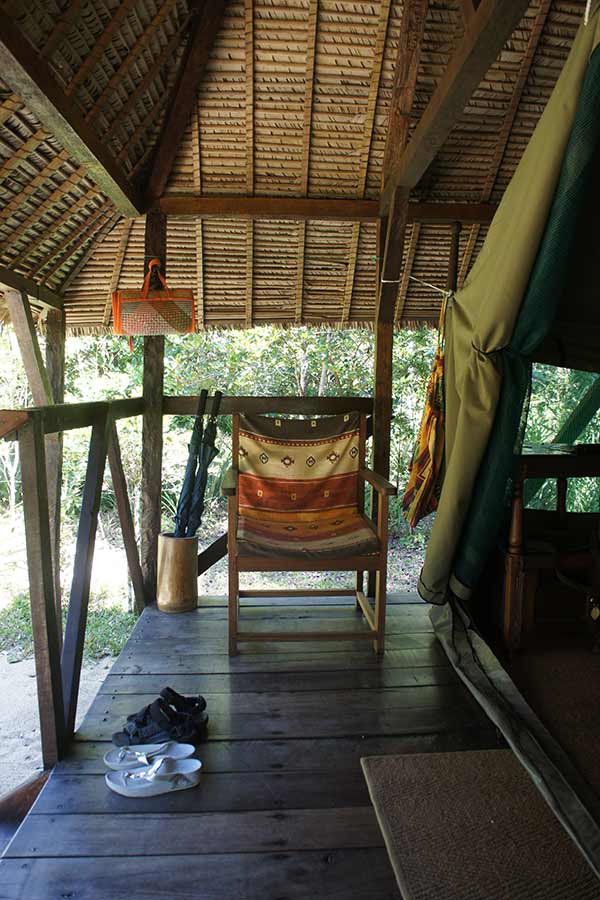 Veranda in der Masoala Forest Lodge