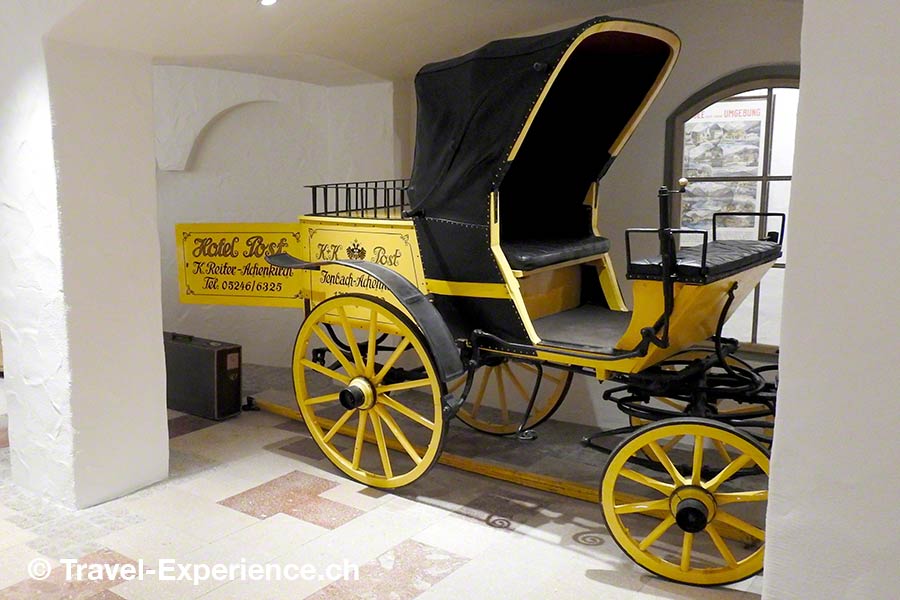 Innenaufnahme, Detail, Postkutsche