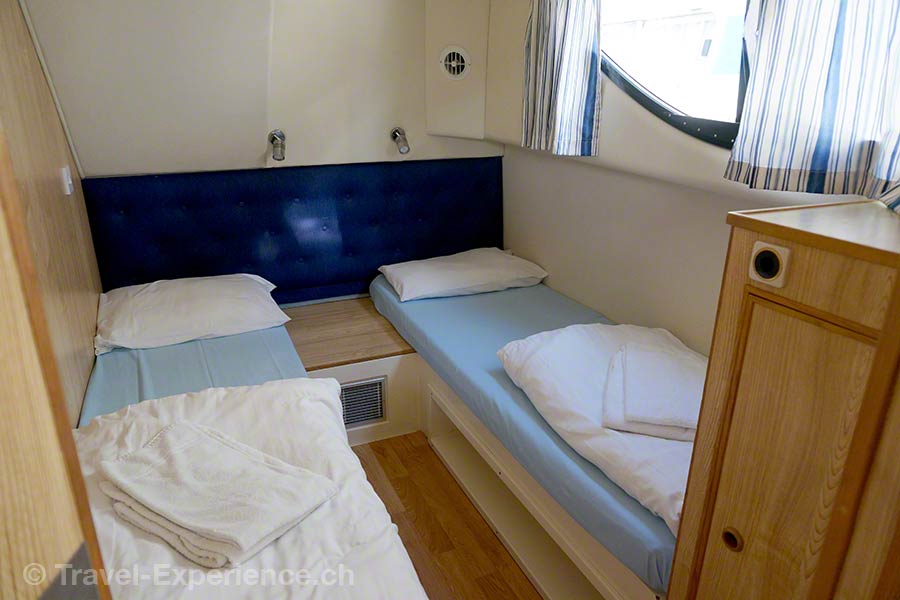 Innenaufnahme, Kabine im Hausboot