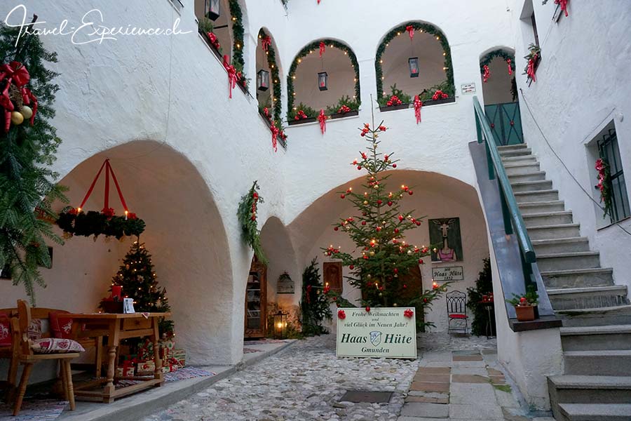 Innenhof von Haas Hüte in Gmunden