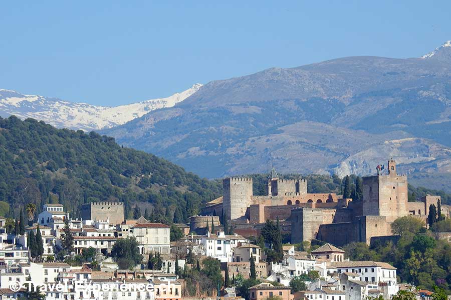Stadtbild, Alhambra in Granada, Spanien