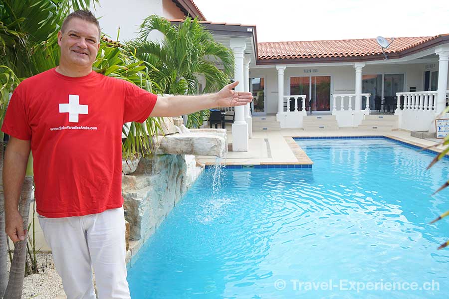Personenaufnahme, Jürg Brandli, im Swiss Paradise in Aruba