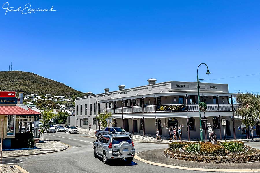 Kreisel an der Hauptstrasse von Albany, Westaustralien
