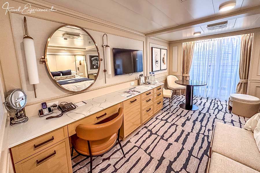 Innenaufnahme der Penthouse Suite auf der Oceania Riviera