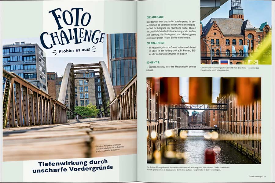 Beispiel für eine Foto-Challenge aus dem Buch FotoEskapaden in Deutschland von Biggi Bauer und Florian Westermann