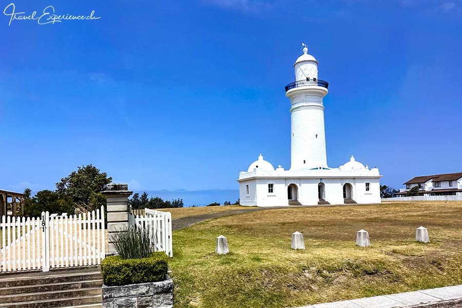 Weisser Macquarie Leuchtturm im gleichnamigen Ort bei Sydney