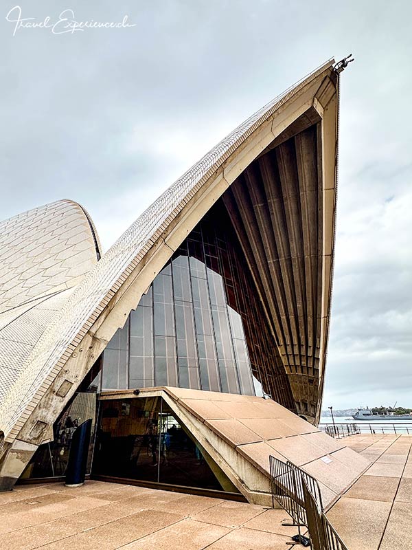 Eine der Dachspitzen der Opera von Sydney.