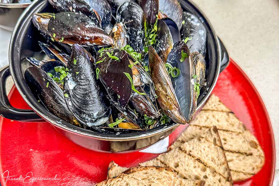 Muscheln im Adria Restaurant, Sydney