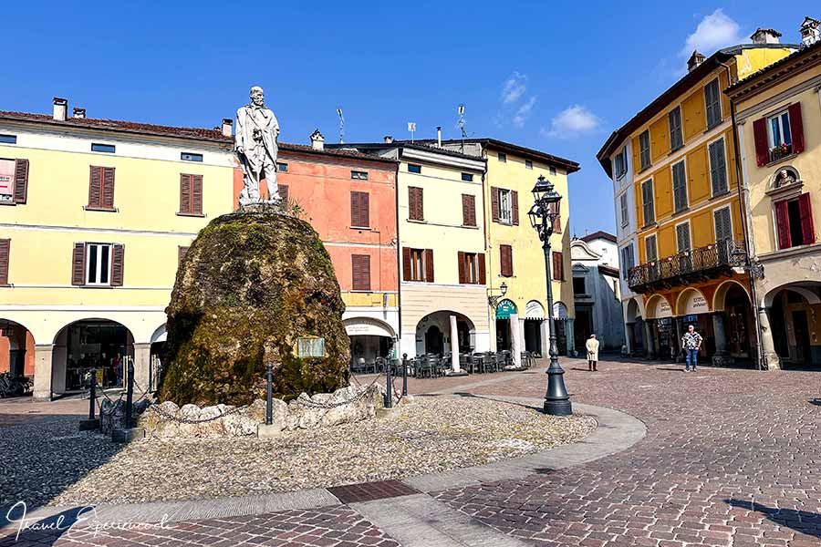 Denkmal, Giuseppe Garibaldi, in Iseo am Lago d'Iseo