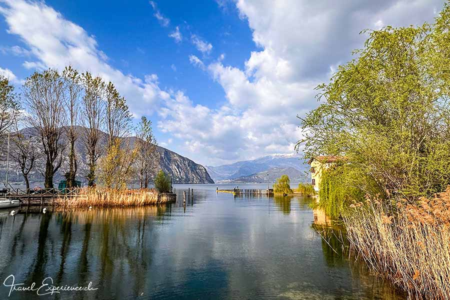 Uferlandschaft am Lago d'Iseo, Italien